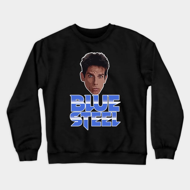 Blue Steel Zoolander Crewneck Sweatshirt by scribblejuice